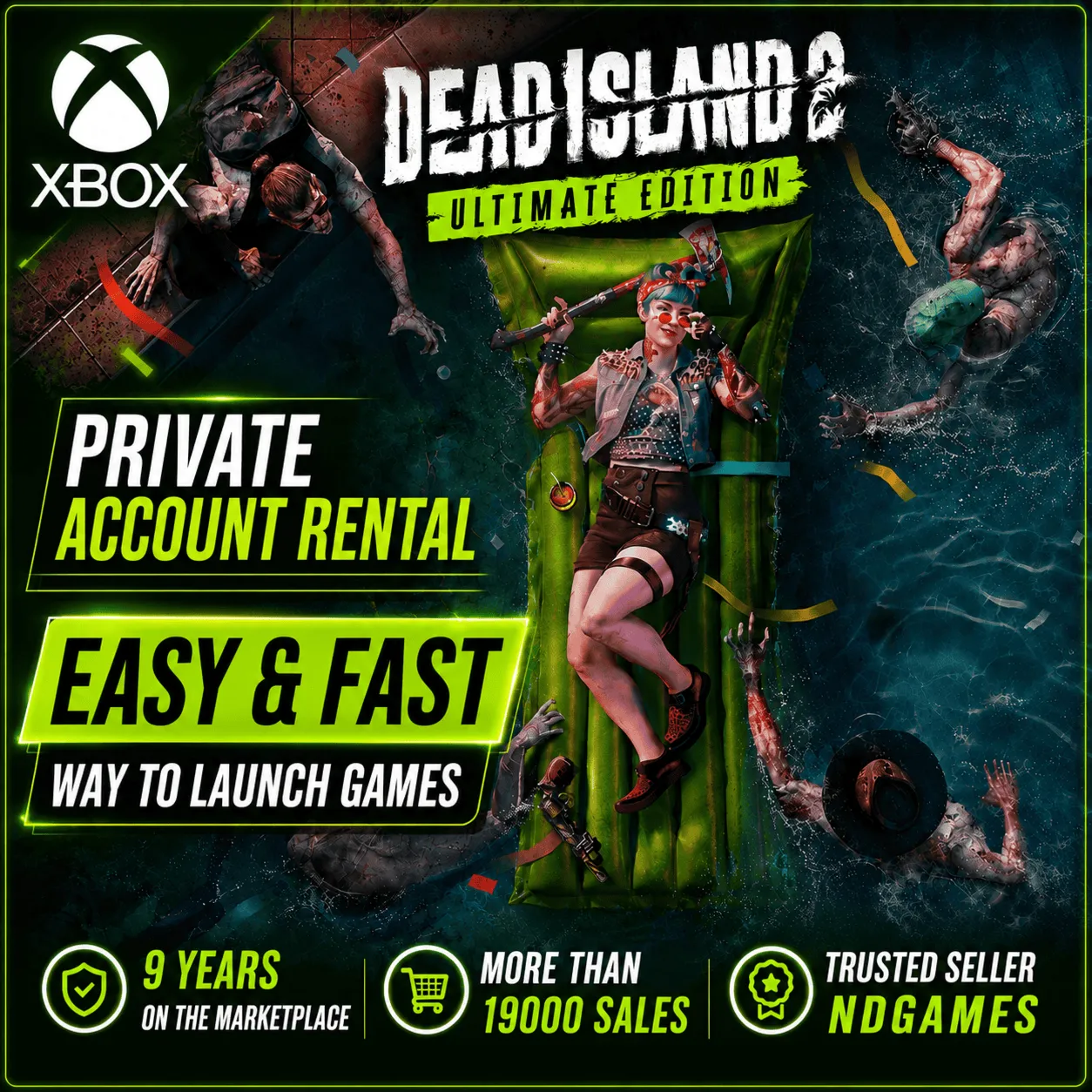АРЕНДА Dead Island 2 Ultimate Edition [Xbox One & Xbox Series X|S] Личный Аккаунт
