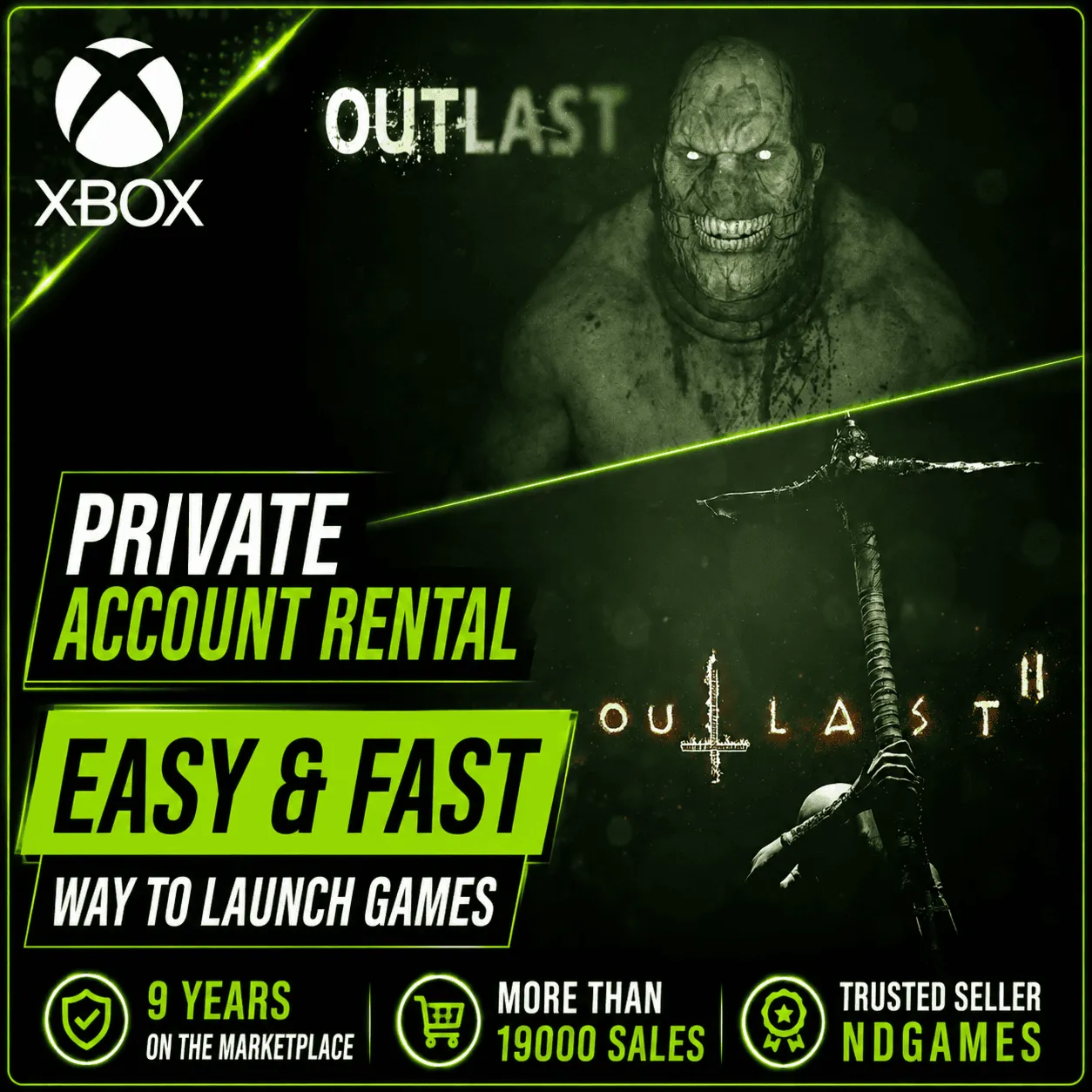АРЕНДА Outlast + Whistleblower & Outlast 2 [Xbox One & Xbox Series] Личный Аккаунт