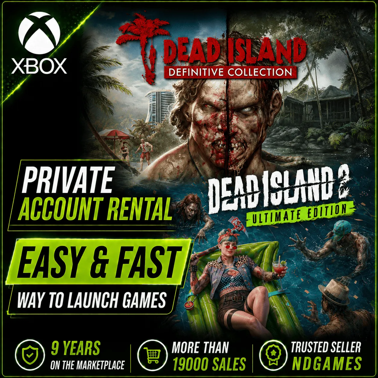 АРЕНДА Dead Island Definitive Collection + Dead Island 2 Ultimate Edition [Xbox]