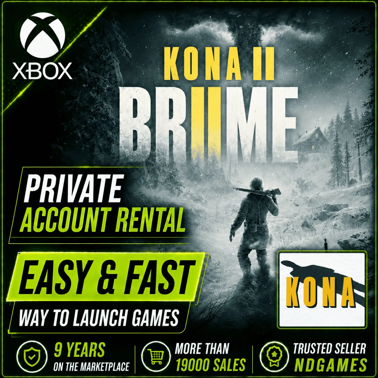 АРЕНДА Kona & Kona II: Brume [Xbox One X|S & Xbox Series X|S] Личный Аккаунт