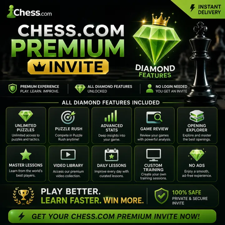 ♟ ️ Chess.com Diamond | 1M - На ваш аккаунт | Все Premium-функции | Гарантия
