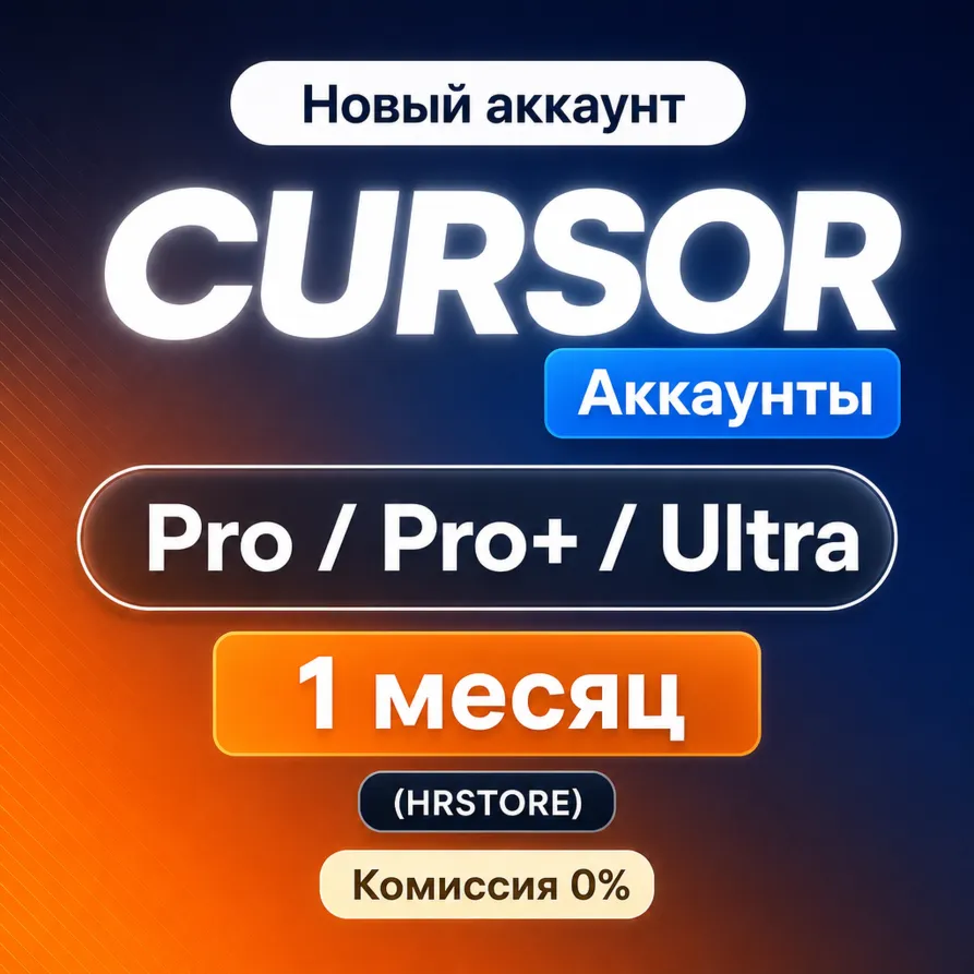[АВТО 24/7] Cursor Pro|Pro+|Ultra | 1 месяц НОВЫЙ АККАУНТ