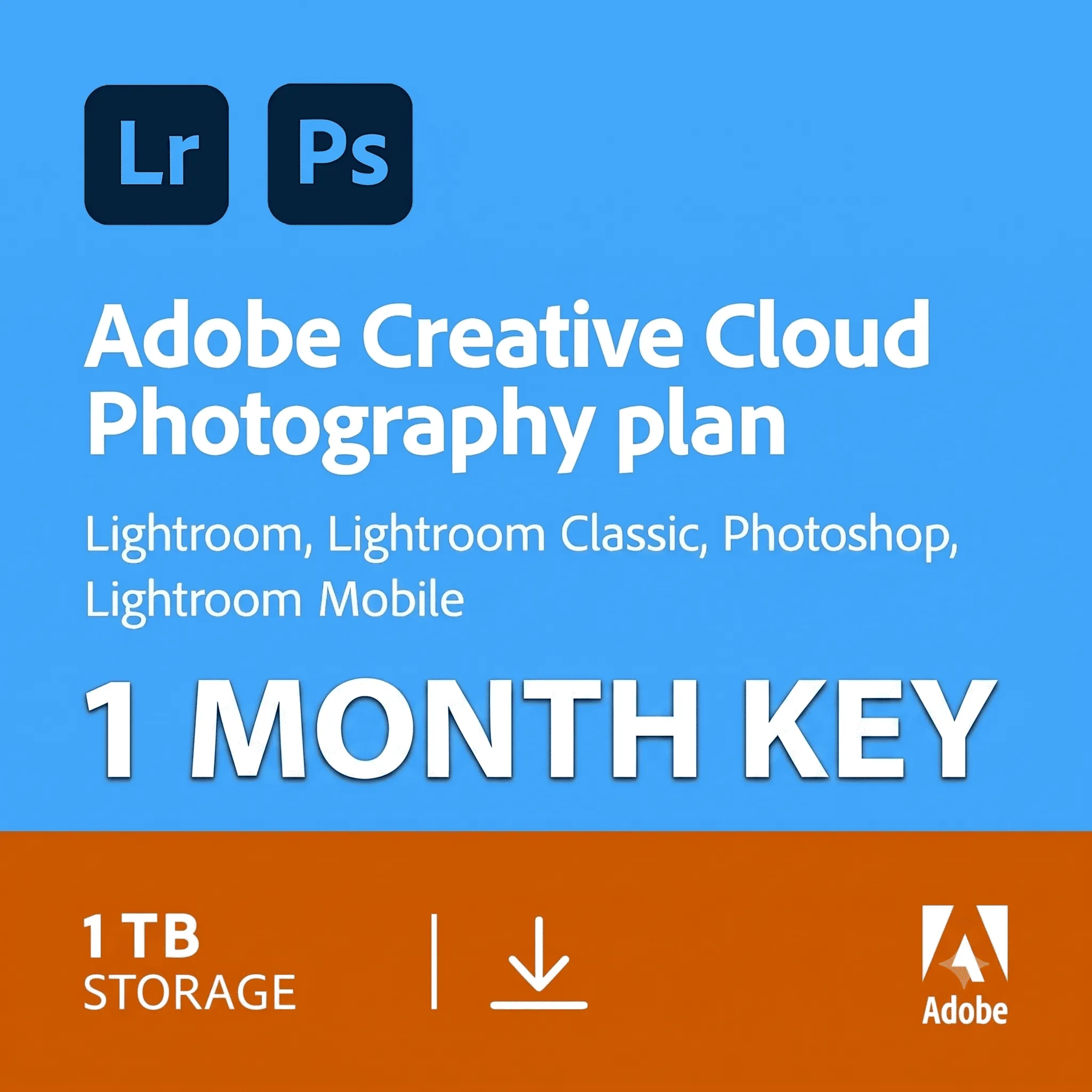 Adobe Photography plan 1TB - 1 месяц КЛЮ- Мгновенная доставка