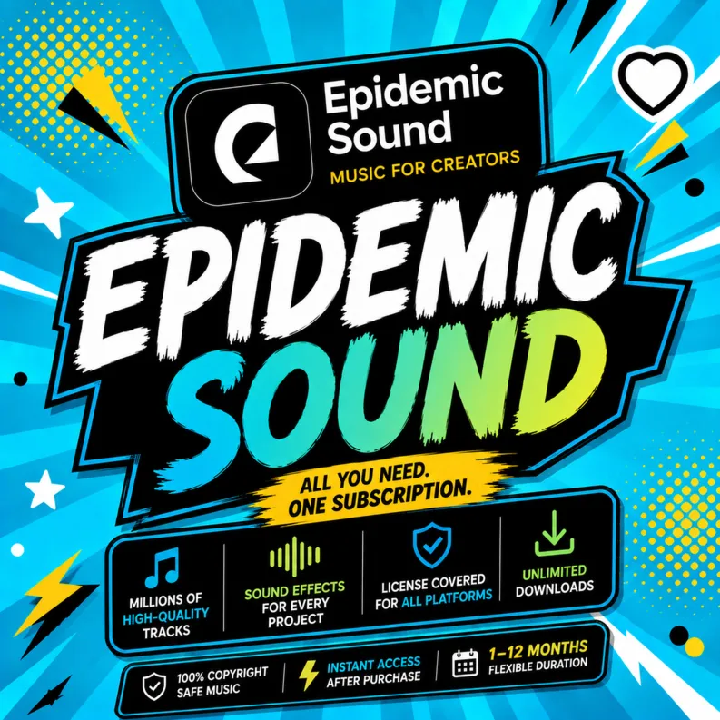 Epidemic Sound Creator/Pro 1-12M Подписка | ПОЛНАЯ ГАРАНТИЯ