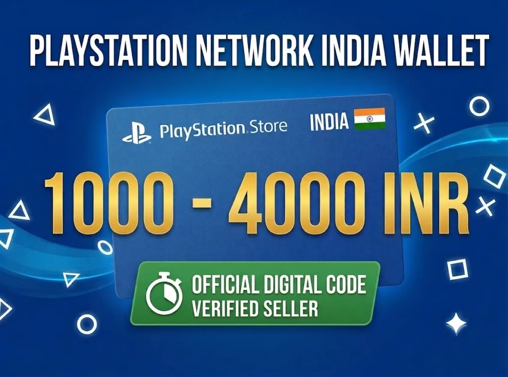 Карта пополнения PSN Индия (INR) 1000 – 4000 Рупий 🇮 🇳 