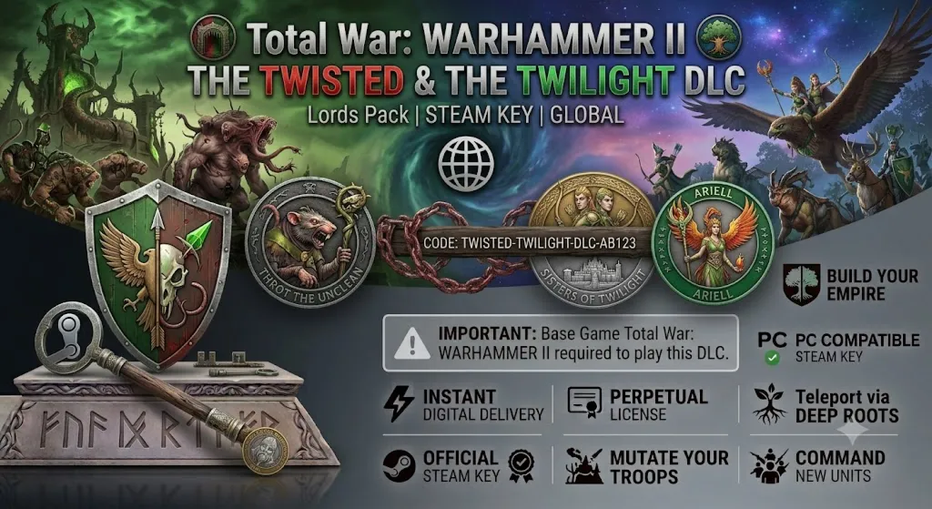 ⚔ ️ Total War: WARHAMMER II The Twisted & The Twilight DLC ✅ КЛЮЧ Steam | GLOBAL
