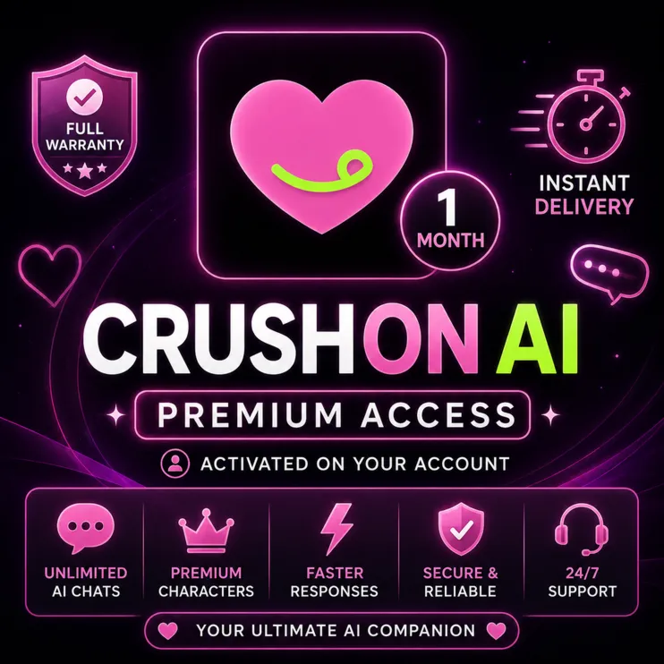 Премиум-доступ к CrushOn AI | Активация на вашем аккаунте | 1 месяц | Мгновенная дост