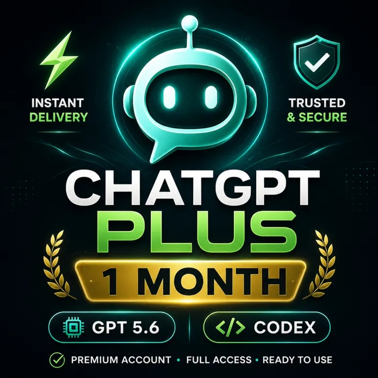 01 Аккаунт ChatGPT PLUS | 1 месяц | GPT 5.6 + Codex | Мгновенная выдача