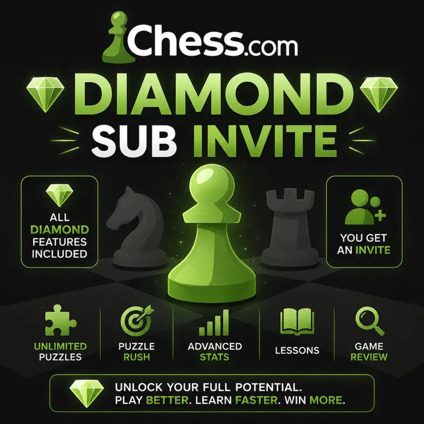 ♟ ️ Chess.com Diamond | 1M - На ваш аккаунт | Все Premium-функции | Гарантия
