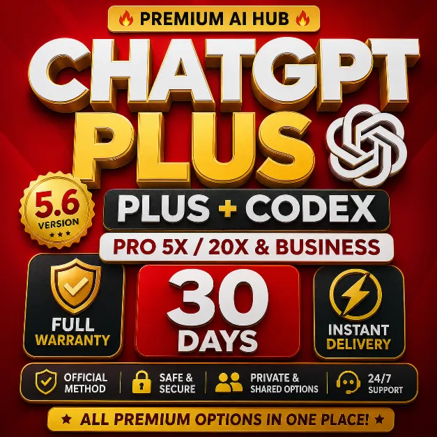 ChatGPT Plus | Pro | 5X | 20X | Готовый Аккаунт / Активация | Быстрая Выдача