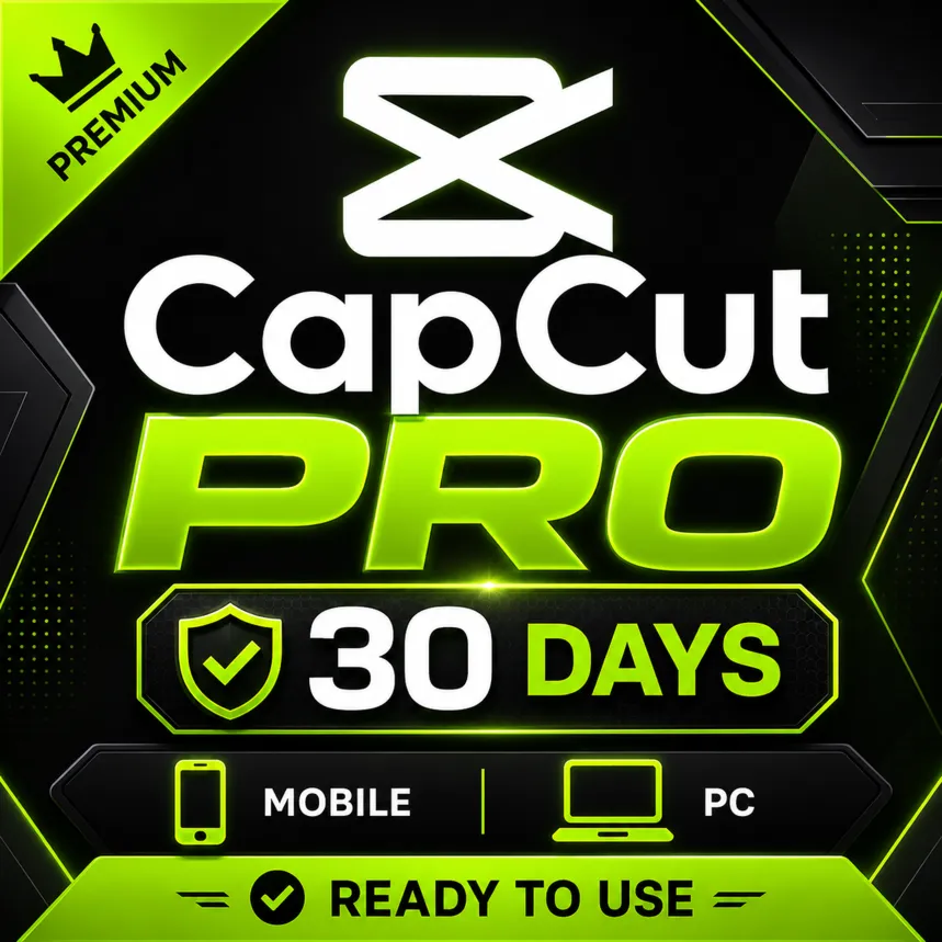 01 Аккаунт CapCut PRO | 30 дней | Телефон + ПК | Готов к использованию | Мгновенная в
