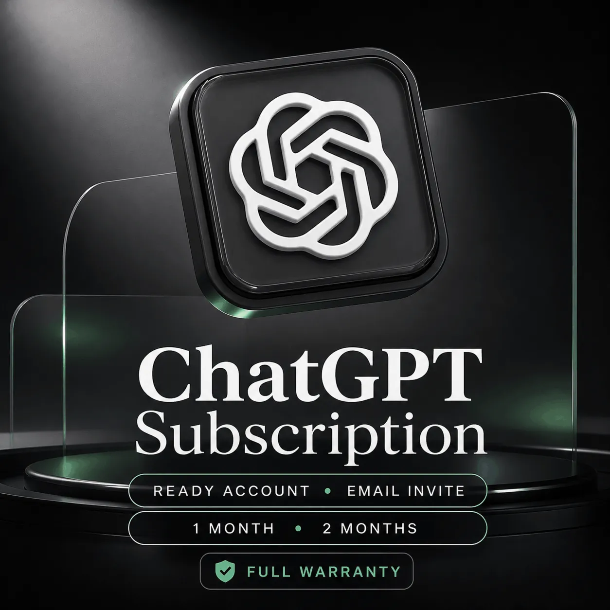 ChatGPT Subscription | Готовый аккаунт или инвайт | 1–2 месяца | Гарантия