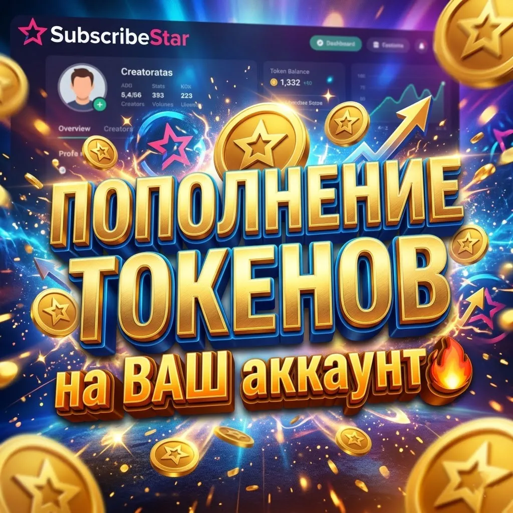 SUBSCRIBESTAR | Пополнение ТОКЕНОВ [БЕЗ ВХОДА] - irongamers.ru