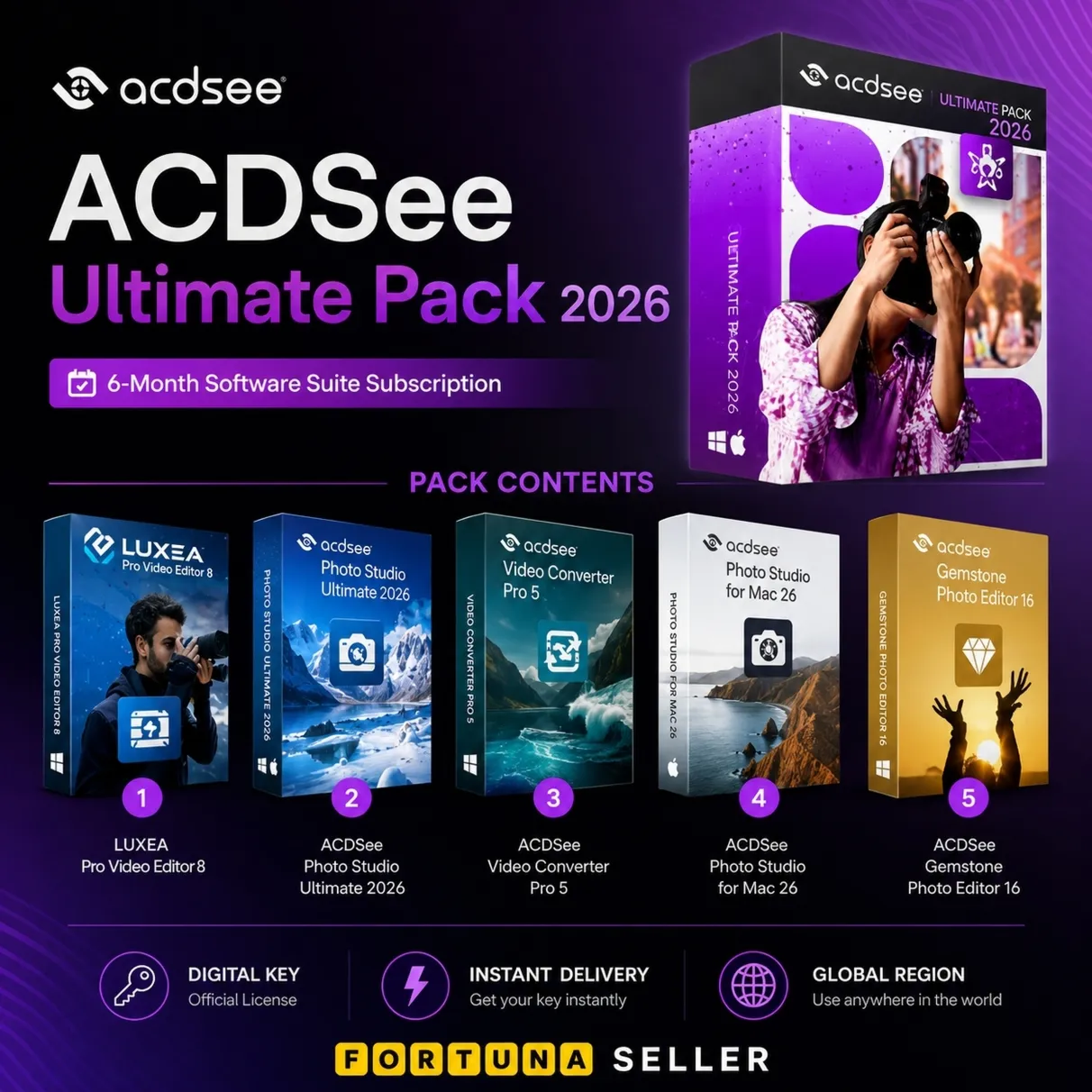 ACDSee Ultimate Pack 2026 | 6-месячная подписка на пакет программ | Ключ - irongamers.ru