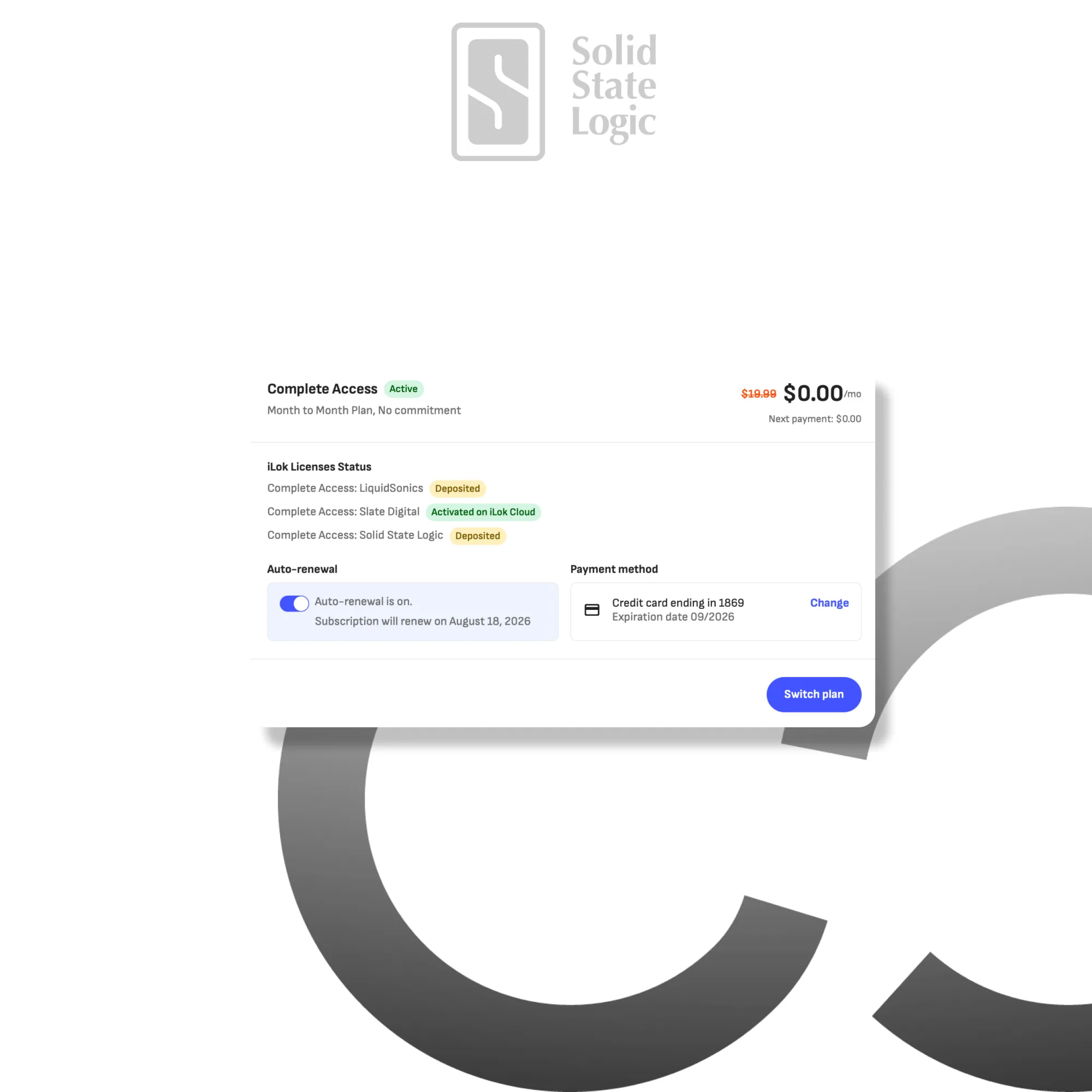 Slate Digital Complete Access + SSL Complete | 3-6 Месяца | Подписка
