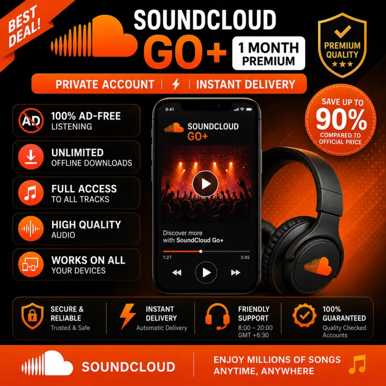 🎵 SoundCloud Go+ | 1 месяц премиум-подписки | Приватный аккаунт | Мгновенная загрузк