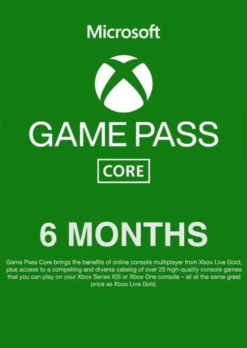 6 месяцев Xbox Game Pass Essential (Core) | Индия | Ключ активации 🔑 
