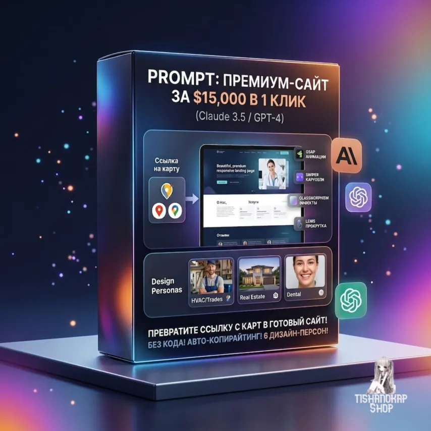 🔥 PROMPT: Премиум-сайт за $10,000 в 1 клик + DNS в подарок