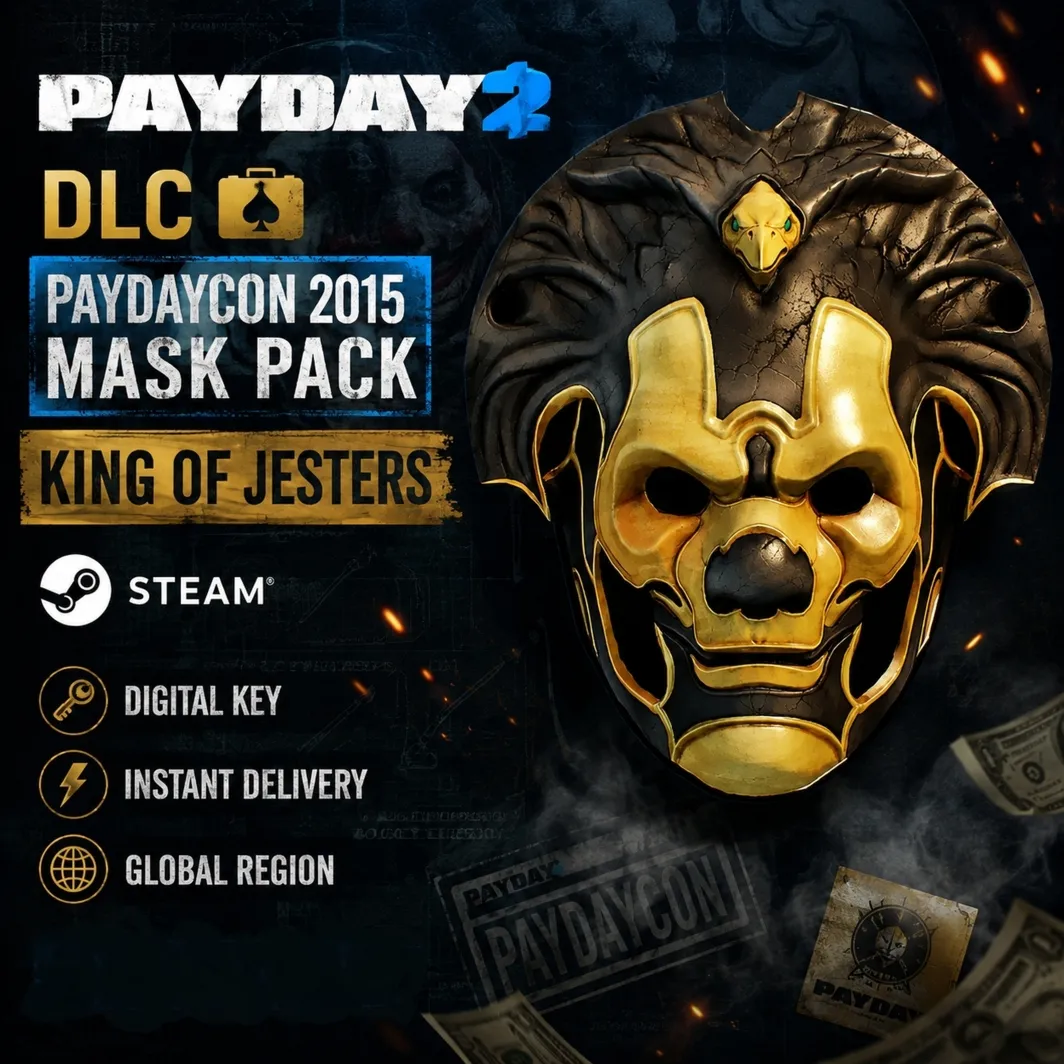 PAYDAY 2: PAYDAYCON 2015 Mask Pack (King of Jesters)