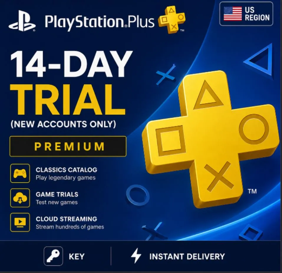 PlayStation Plus Premium: 14 Дней TRIAL Подписка USA | Только для новых аккаунтов