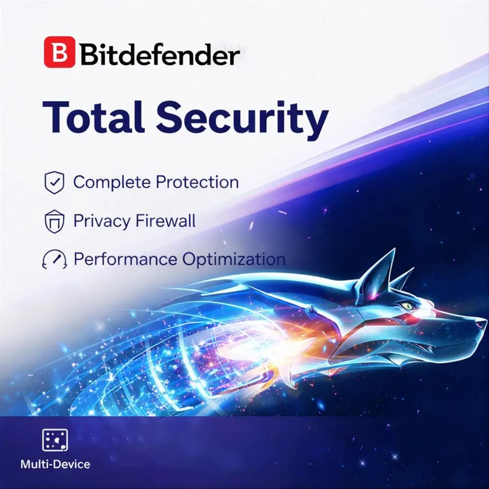 Bitdefender Total Security - 6 месяцев до 07.02.2027