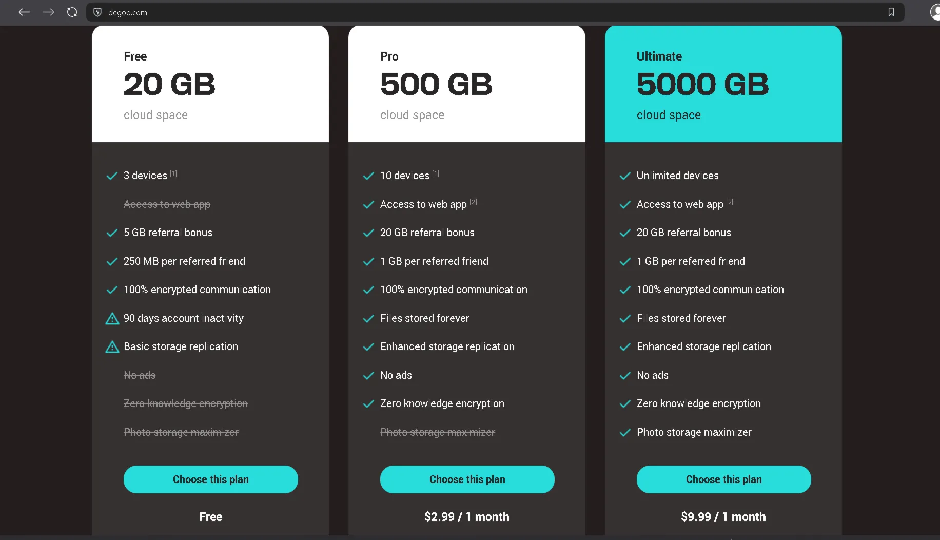 Degoo Cloud storage account 5 TB two-year subscription with private mail - irongamers.ru
