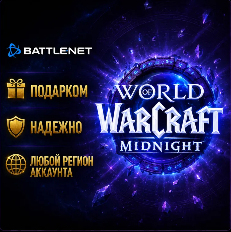 РОССИЯ + МИР • WoW: Midnight Base/Heroic/Epic Edition Battle.net • ПОДАРКОМ • ВЫБОР
