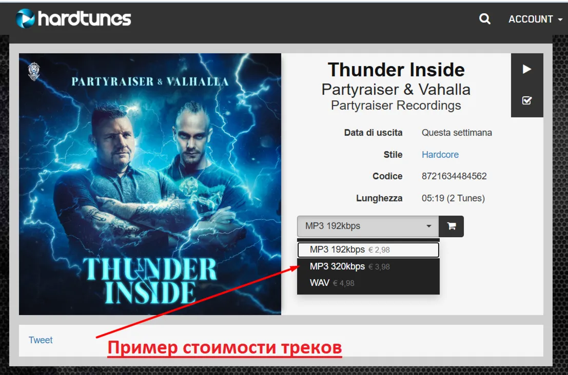 Треки Hardtunes
