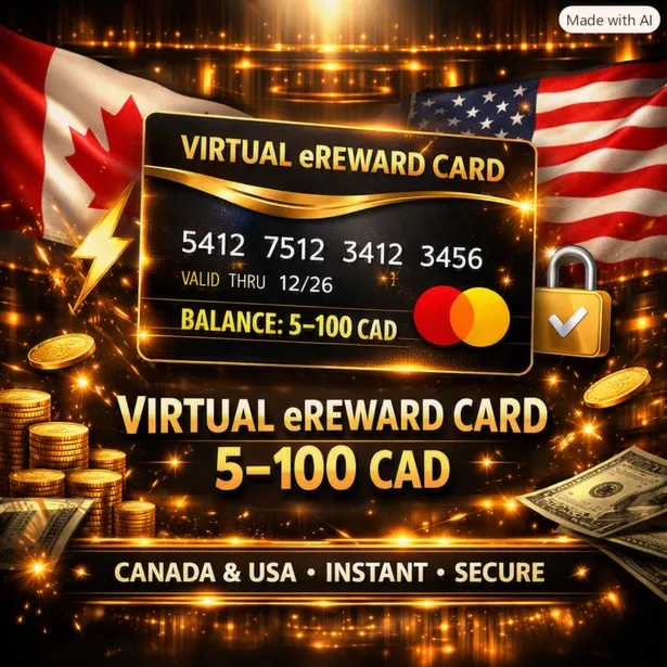 Виртуальная карта | Mastercard® eReward Prepaid | 5–100 CAD | Канада/США - irongamers.ru