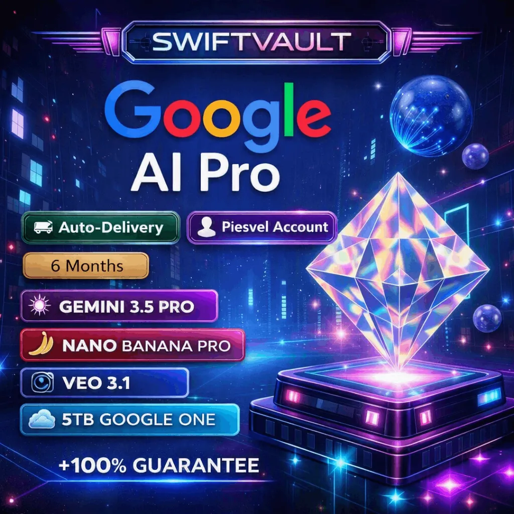 Google AI Pro 6+ месяцев | Gemini Pro | Veo 3.1 | 5 ТБ Google Диск | Активация