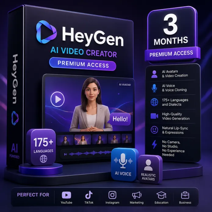 HeyGen Creator Subscription 1 Month - Private Account (Global)