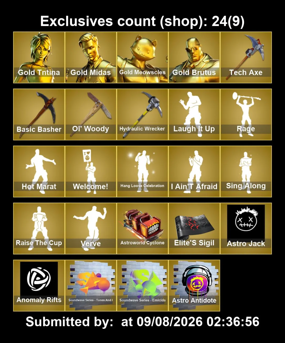 Мгновенный доступ • FN (все платформы) • 358 skins • 4300 VB • Полный доступ