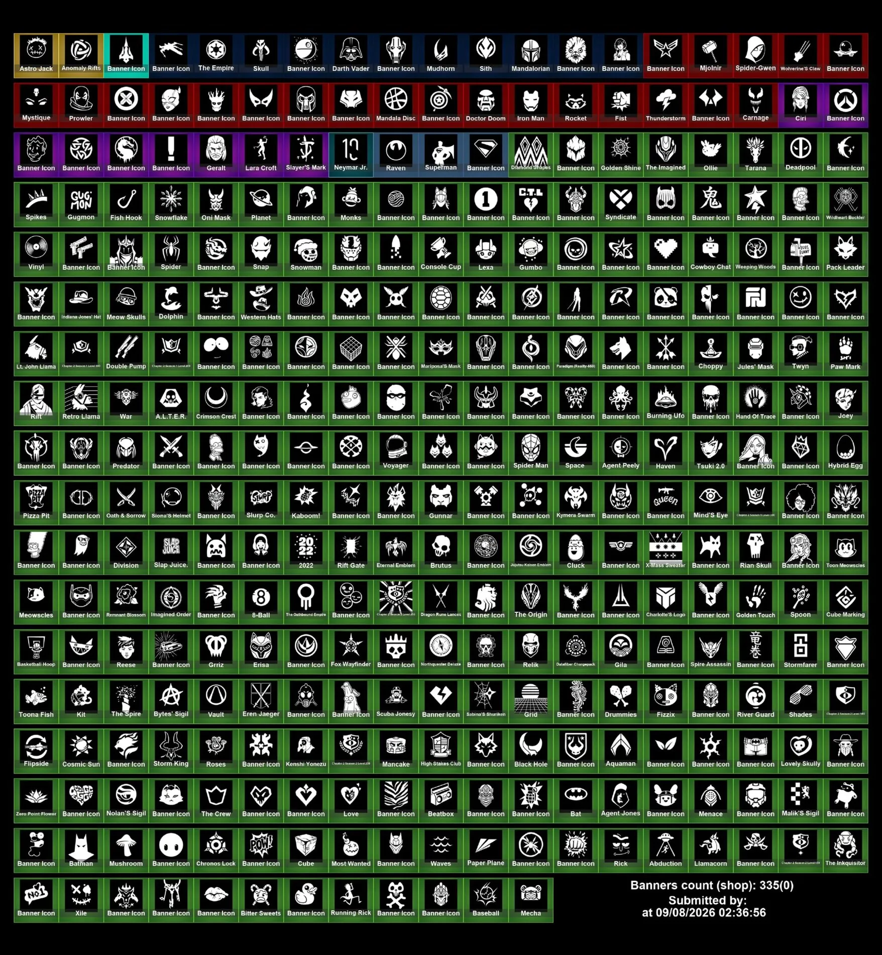 Мгновенный доступ • FN (все платформы) • 358 skins • 4300 VB • Полный доступ