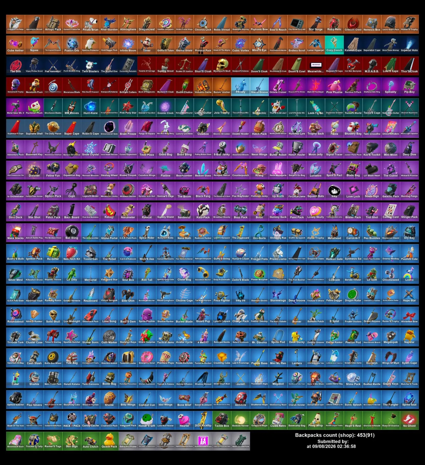 Мгновенный доступ • FN (все платформы) • 358 skins • 4300 VB • Полный доступ