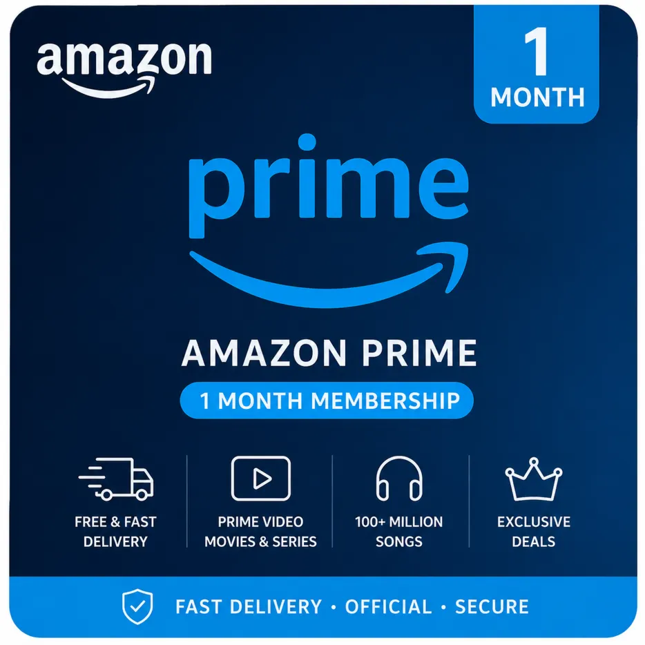 **Amazon Prime 1 Month Subscription – Premium Membership | Fast Delivery & Prime Vide
