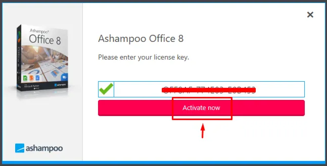 Ashampoo Office 8 Лицензионный ключ