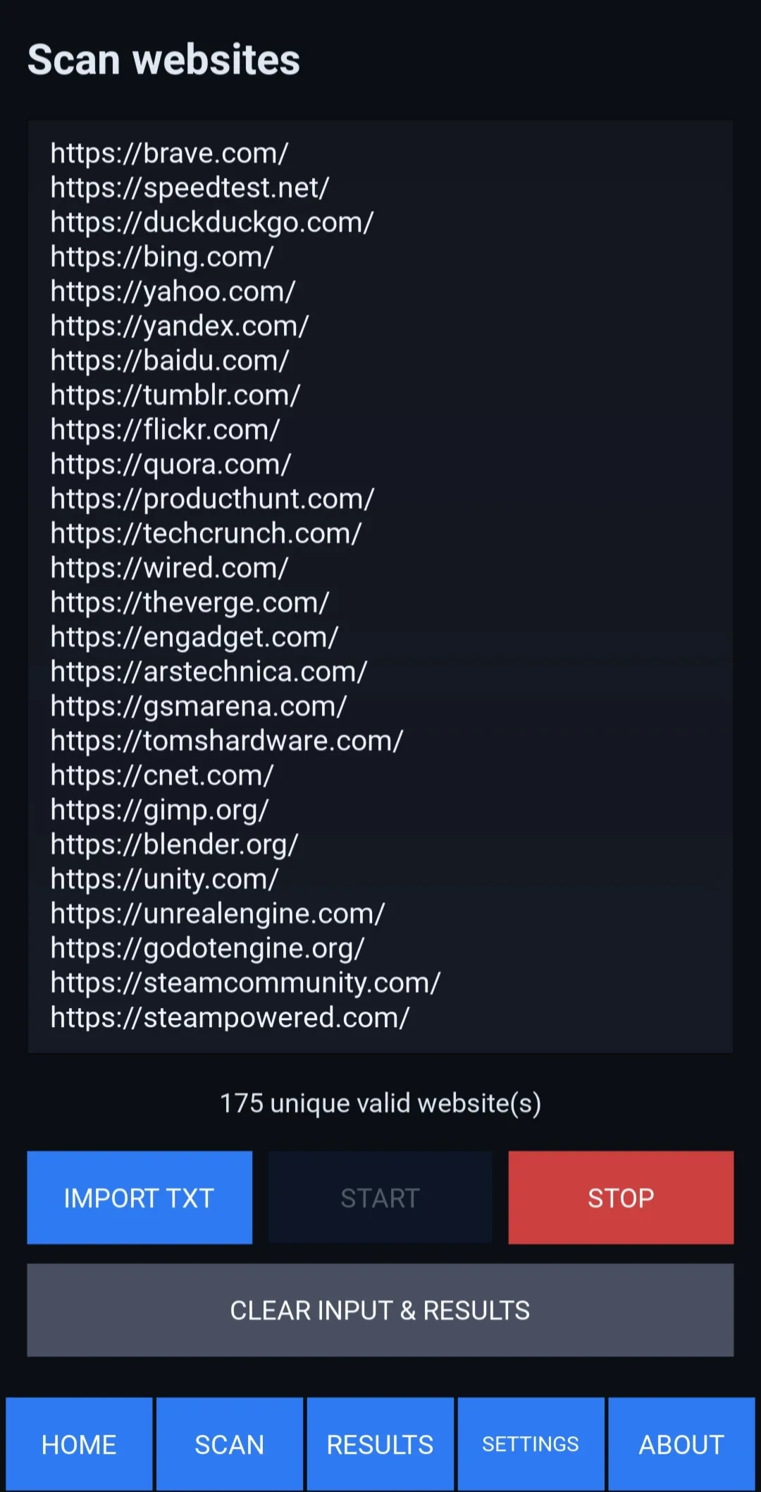 Website Inspector Mobile для Android — сканер сайтов, определение CMS, сервера, CDN,