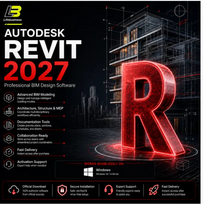 Лицензия Revit на 6 месяцев (2027/2026/2025/2024) | Autodesk