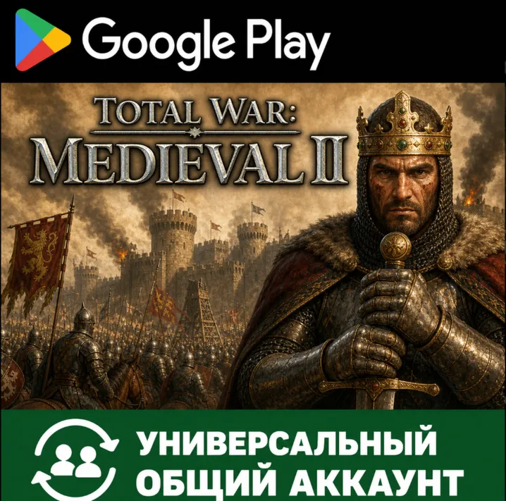 Total War: MEDIEVAL II Android Google Play Аккаунт (Временный для загрузки) (Автовыда