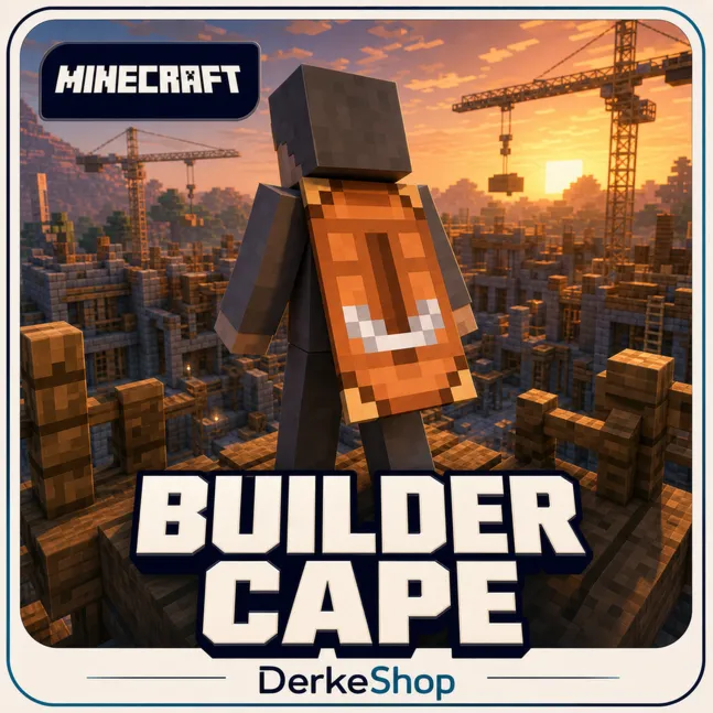 Майнкрафт Плащ Builder Cape | Твич Дропс | Region Free Key | Java/Bedrock