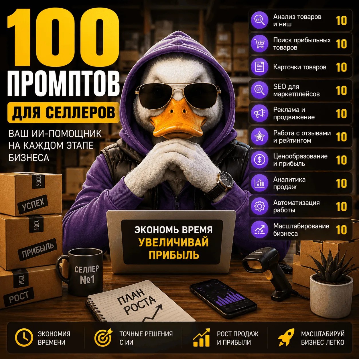 500 промптов ChatGPT для продаж — AI Sales Bundle Pro 2026