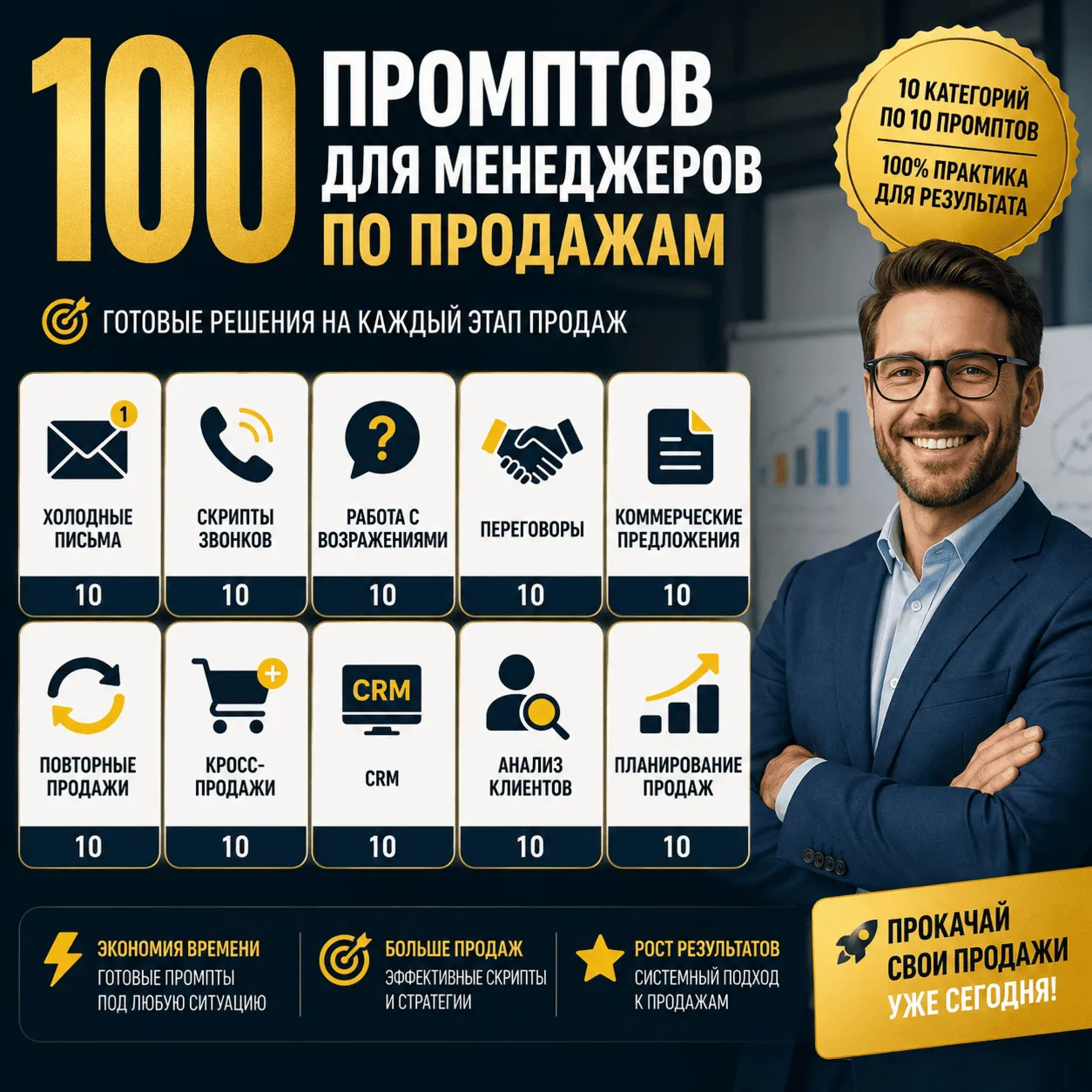 400 промптов ChatGPT для управления бизнесом — AI Management Bundle Pro 2026