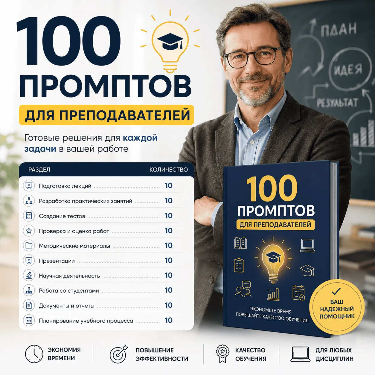 300 промптов ChatGPT для обучения — AI Education Bundle Pro 2026