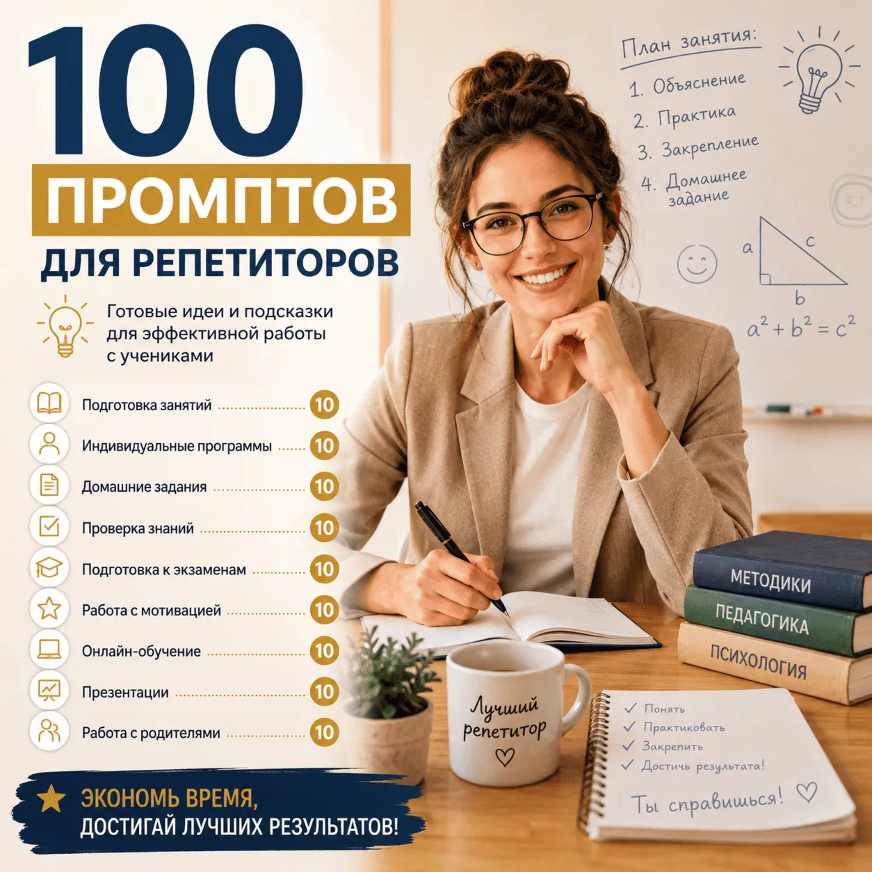 300 промптов ChatGPT для обучения — AI Education Bundle Pro 2026