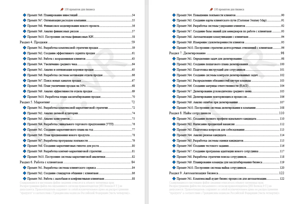 100 промптов ChatGPT для бизнеса — AI Business Pro 2026: рост, стратегия