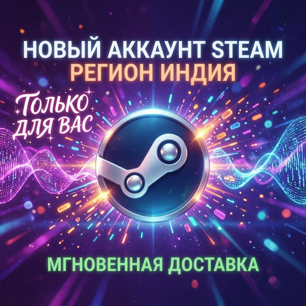 Новый аккаунт Steam, Регион ИНДИЯ ,  Только для Вас, Мгновенная доставка