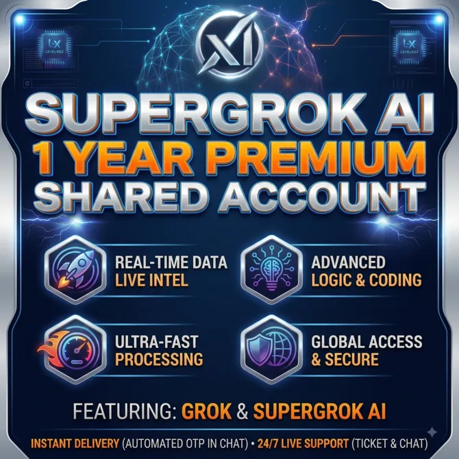 xAI Grok / SuperGrok Премиум Подписка 1 Год (12 Месяцев) | Мгновенно | Global | Общий