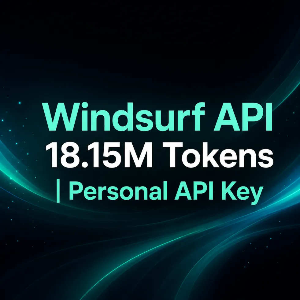 Windsurf API 18.15M Токенов | Персональный API-ключ
