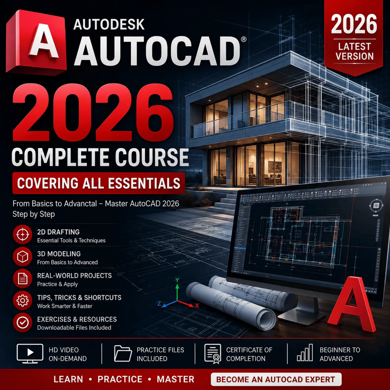 Полный курс по AutoCAD 2026: все основные аспекты
