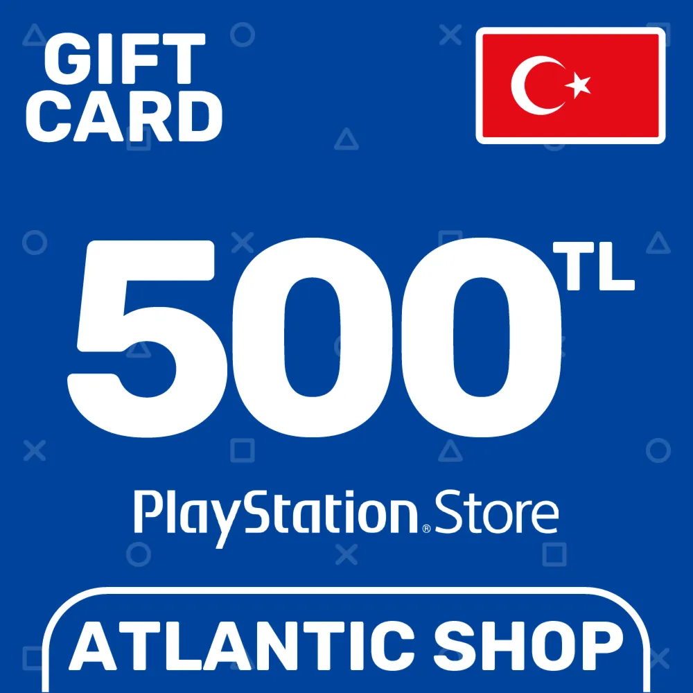 ⭐️Карта Пополнения PSN 500 TL (TRY) Турция